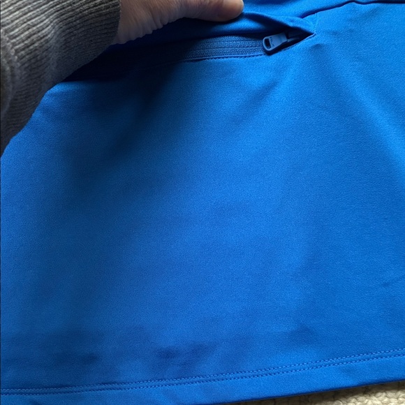 RLX Ralph Lauren Women’s Blue Stretch Jersey Quarter Zip Top Size Medium - Picture 8 of 15